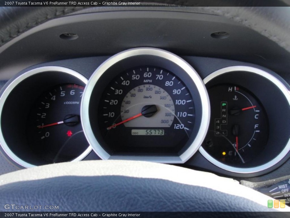 Graphite Gray Interior Gauges for the 2007 Toyota Tacoma V6 PreRunner TRD Access Cab #39279152