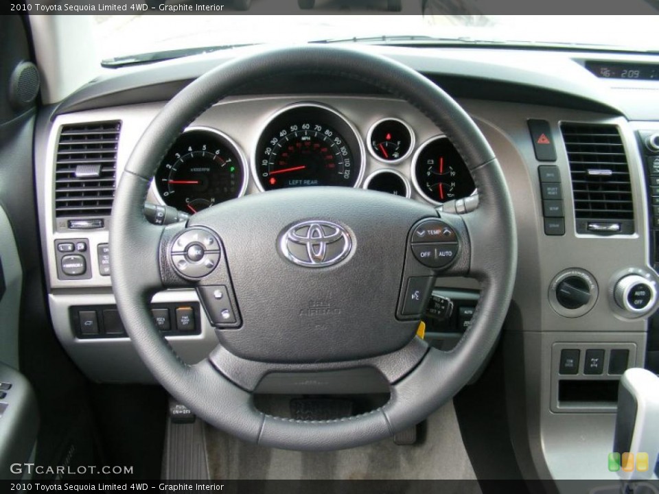 Graphite Interior Steering Wheel for the 2010 Toyota Sequoia Limited 4WD #39280427