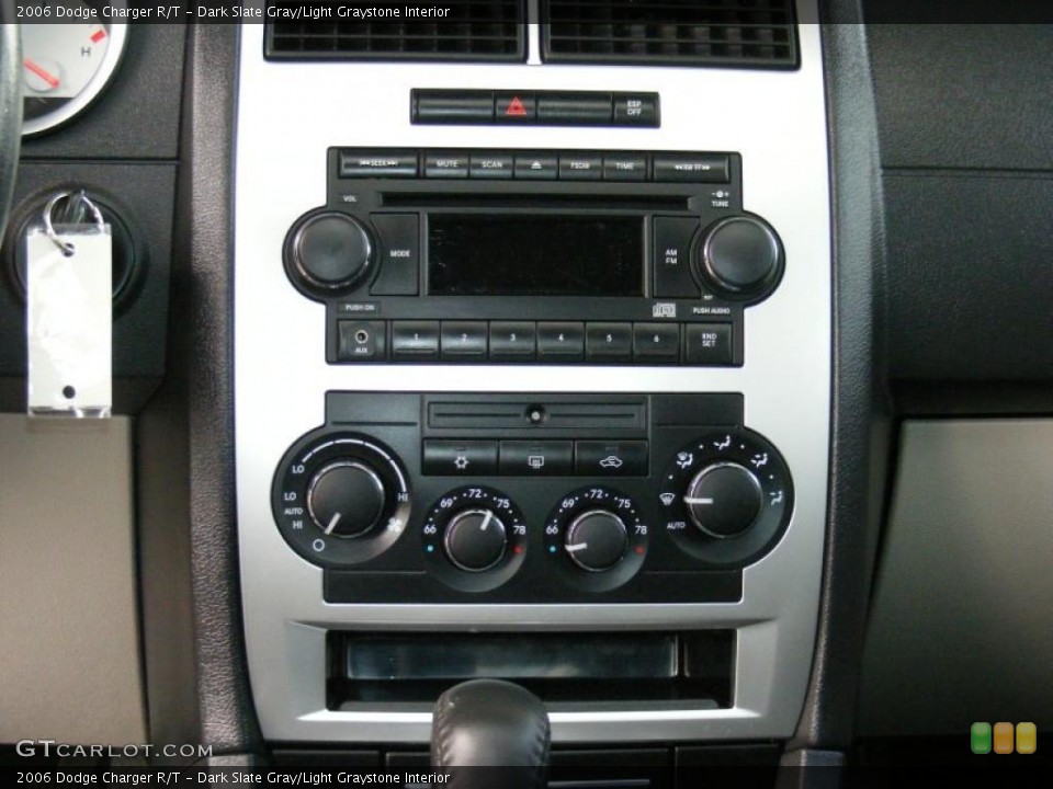 Dark Slate Gray/Light Graystone Interior Controls for the 2006 Dodge Charger R/T #39281751