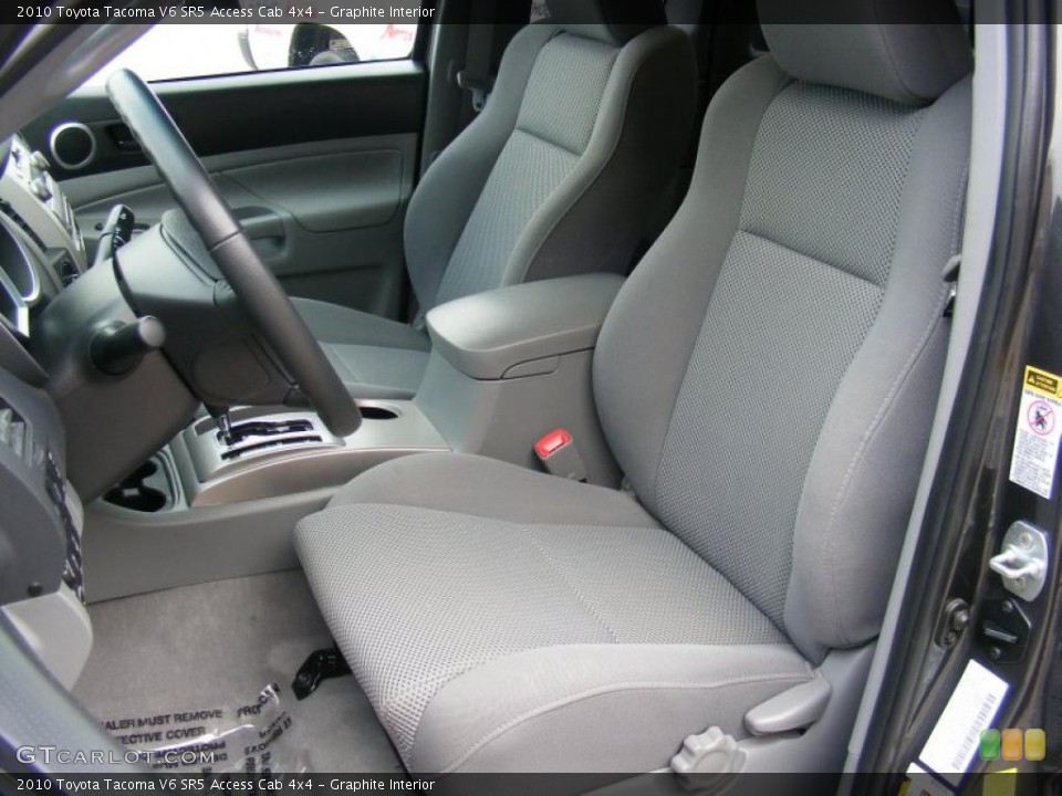 Graphite Interior Photo for the 2010 Toyota Tacoma V6 SR5 Access Cab 4x4 #39281807
