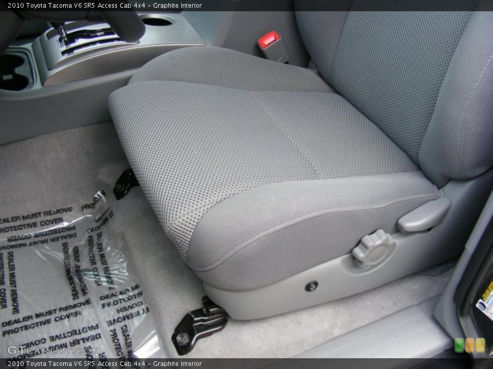 Graphite Interior Photo for the 2010 Toyota Tacoma V6 SR5 Access Cab 4x4 #39281823