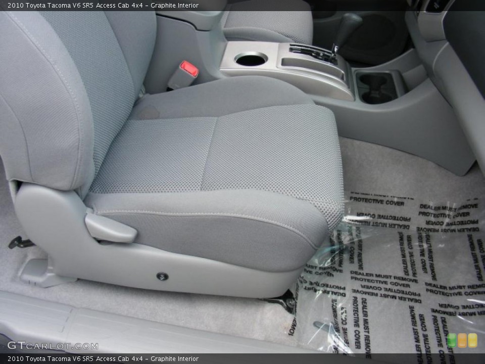 Graphite Interior Photo for the 2010 Toyota Tacoma V6 SR5 Access Cab 4x4 #39281887
