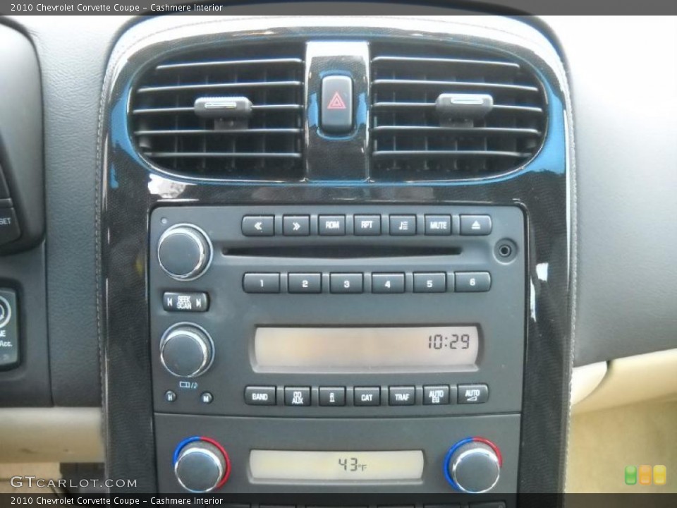 Cashmere Interior Controls for the 2010 Chevrolet Corvette Coupe #39281891
