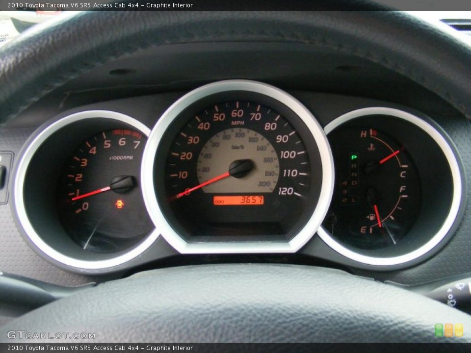 Graphite Interior Gauges for the 2010 Toyota Tacoma V6 SR5 Access Cab 4x4 #39281915