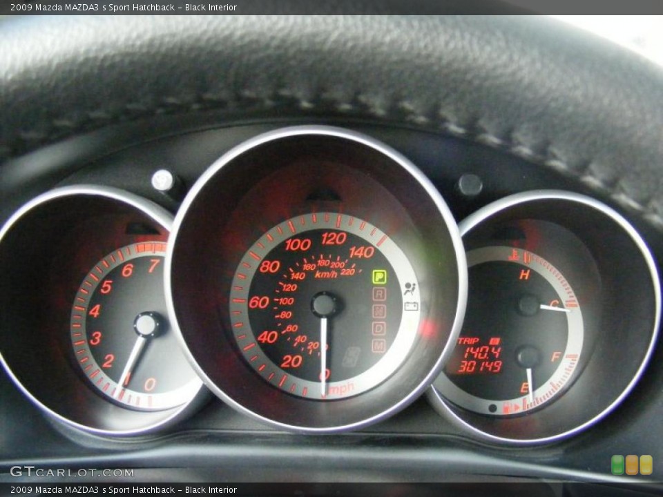 Black Interior Gauges for the 2009 Mazda MAZDA3 s Sport Hatchback #39282235