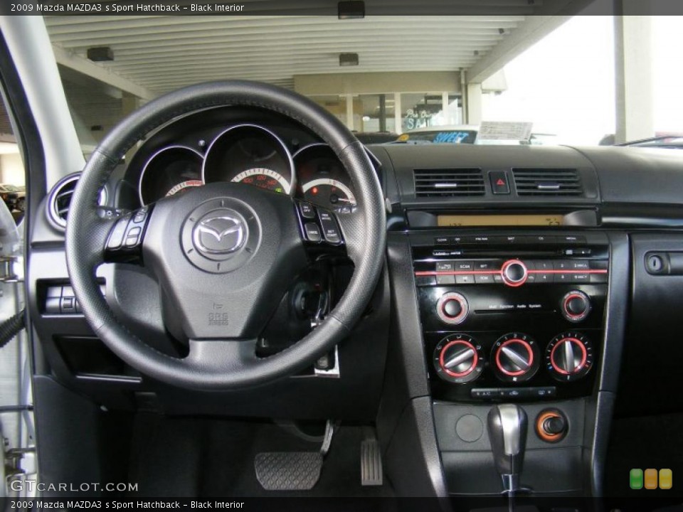 Black Interior Dashboard for the 2009 Mazda MAZDA3 s Sport Hatchback #39282303