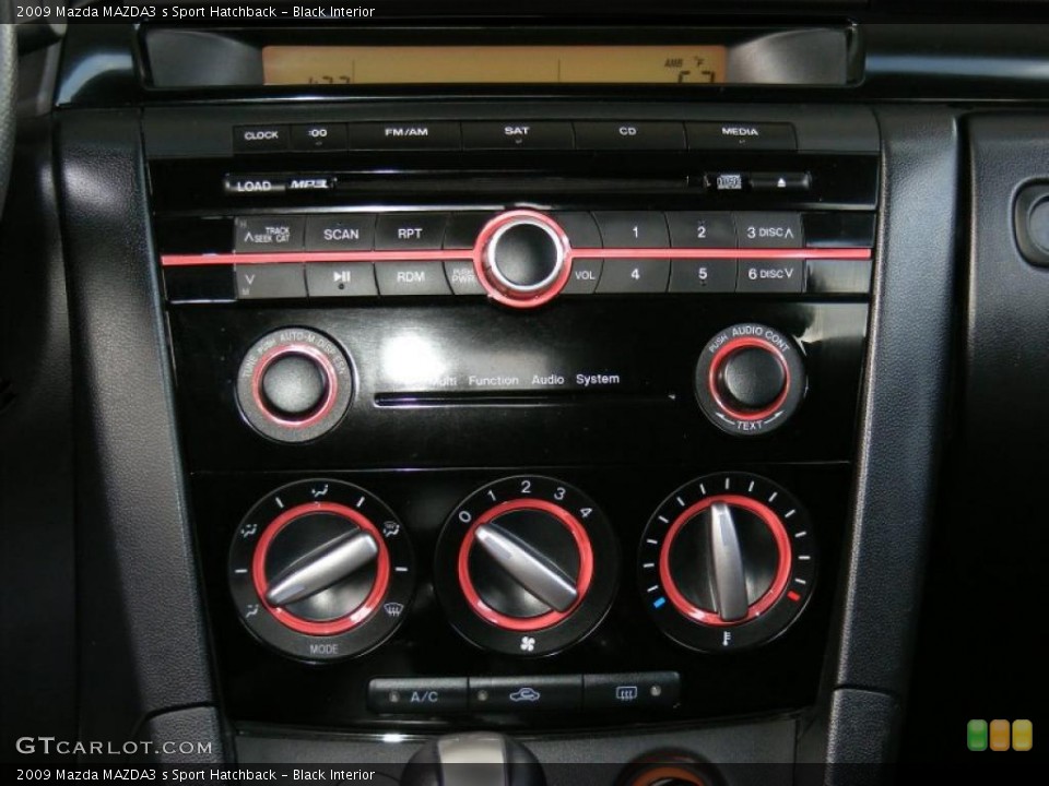 Black Interior Controls for the 2009 Mazda MAZDA3 s Sport Hatchback #39282319