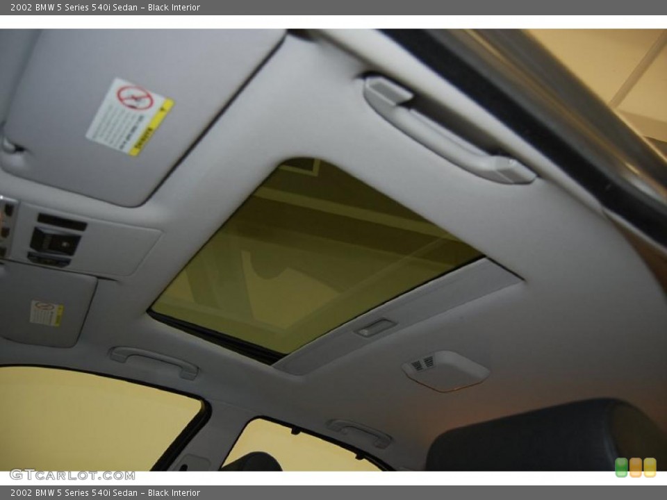Black Interior Sunroof for the 2002 BMW 5 Series 540i Sedan #39282435
