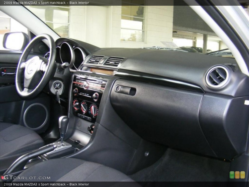 Black Interior Dashboard for the 2009 Mazda MAZDA3 s Sport Hatchback #39282455
