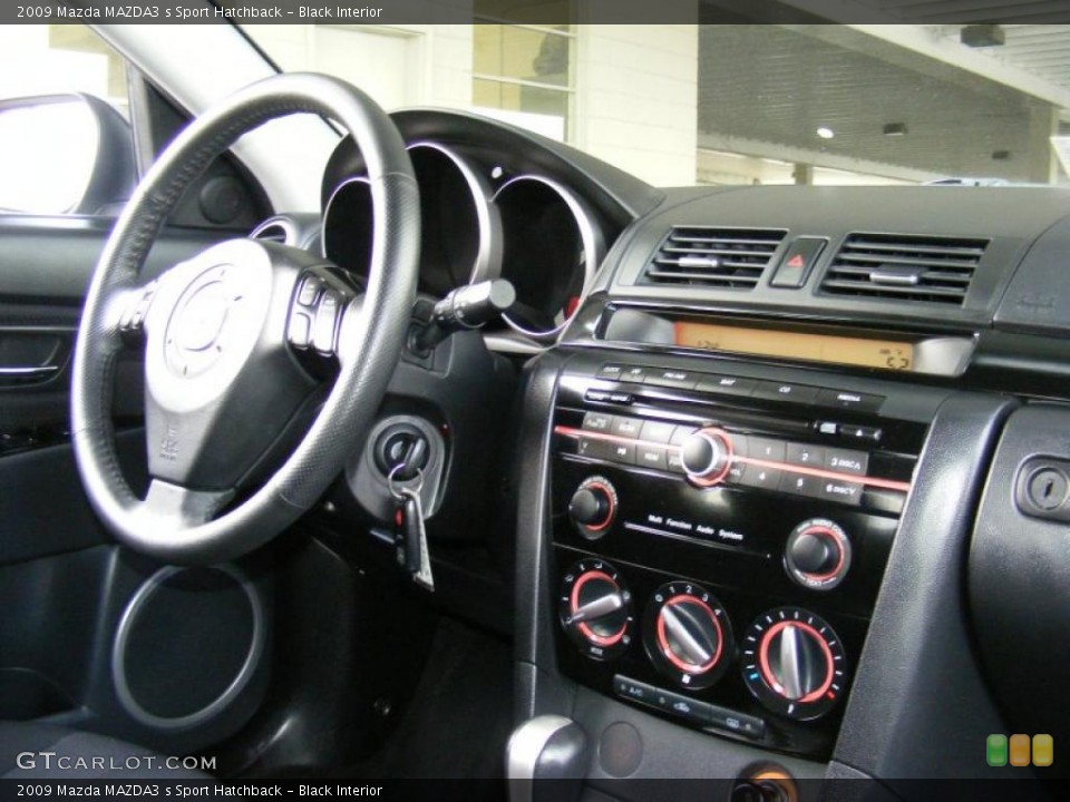 Black Interior Dashboard for the 2009 Mazda MAZDA3 s Sport Hatchback #39282471