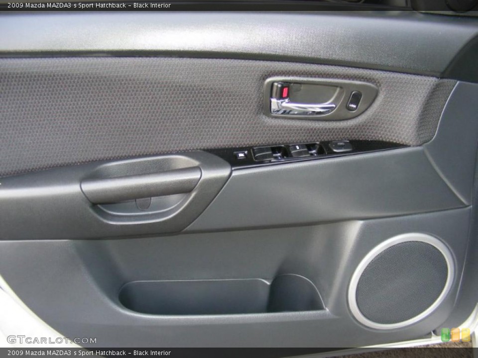Black Interior Door Panel for the 2009 Mazda MAZDA3 s Sport Hatchback #39282591