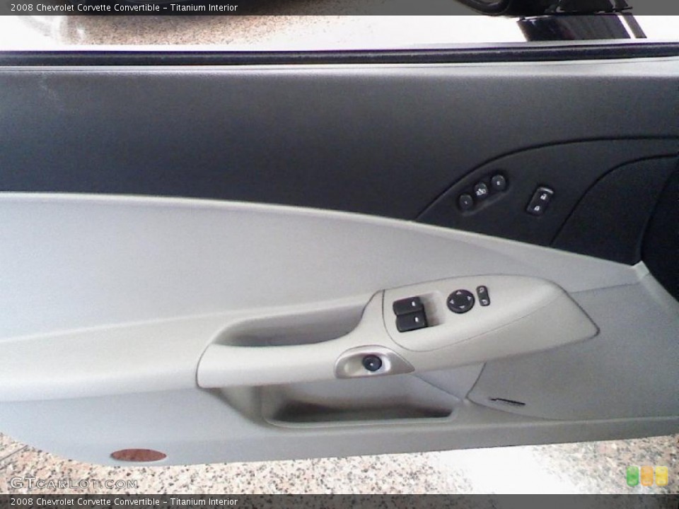 Titanium Interior Door Panel for the 2008 Chevrolet Corvette Convertible #39283023