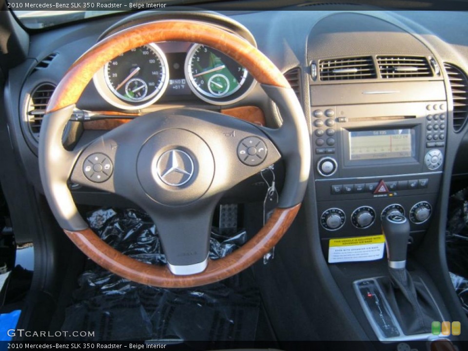 Beige Interior Dashboard for the 2010 Mercedes-Benz SLK 350 Roadster #39283931