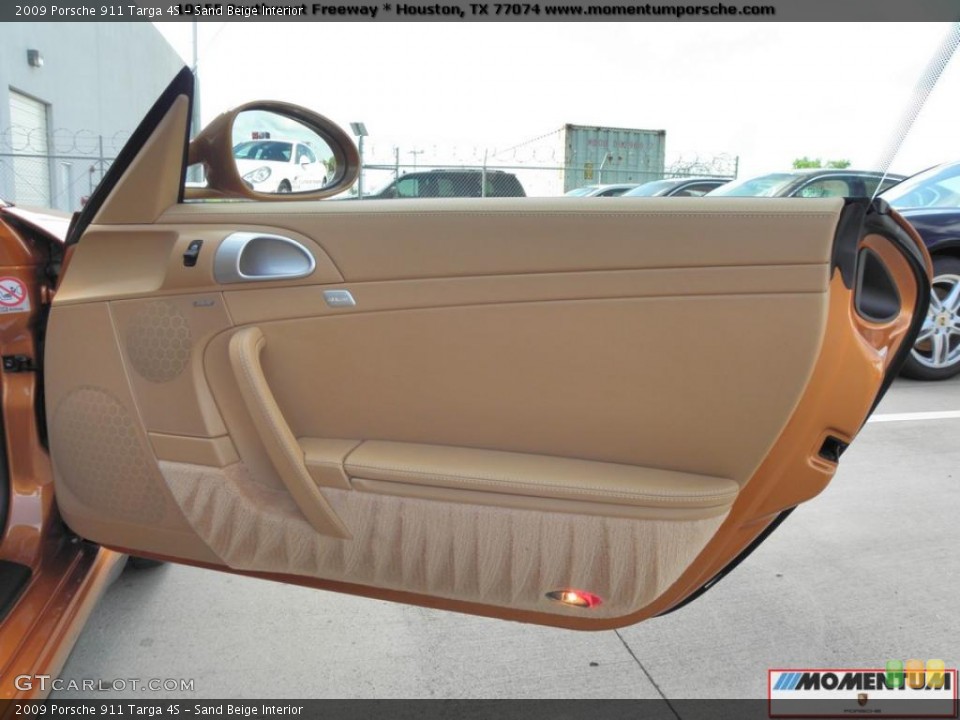 Sand Beige Interior Door Panel for the 2009 Porsche 911 Targa 4S #39283963