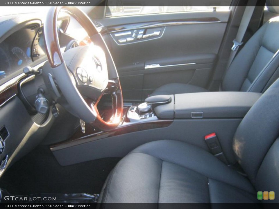 Black Interior Photo for the 2011 Mercedes-Benz S 550 Sedan #39284263