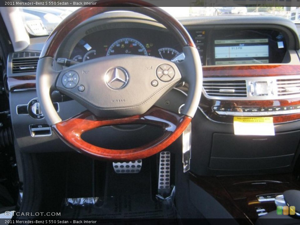 Black Interior Dashboard for the 2011 Mercedes-Benz S 550 Sedan #39284279