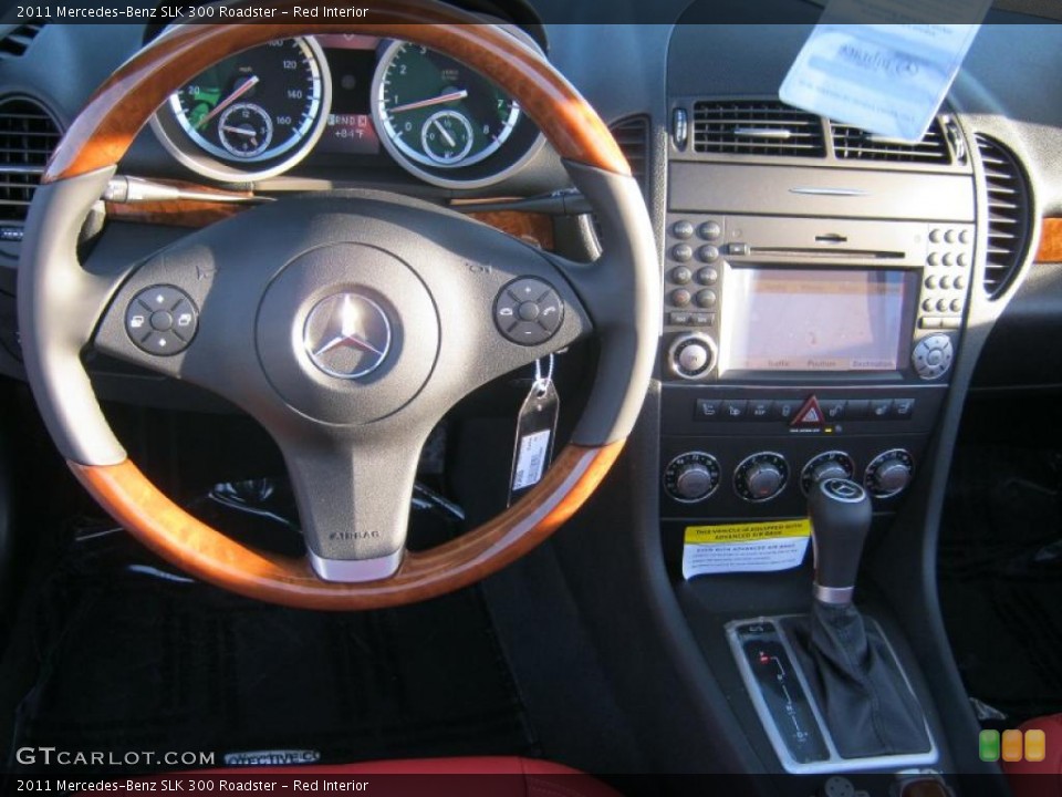 Red Interior Dashboard for the 2011 Mercedes-Benz SLK 300 Roadster #39284559