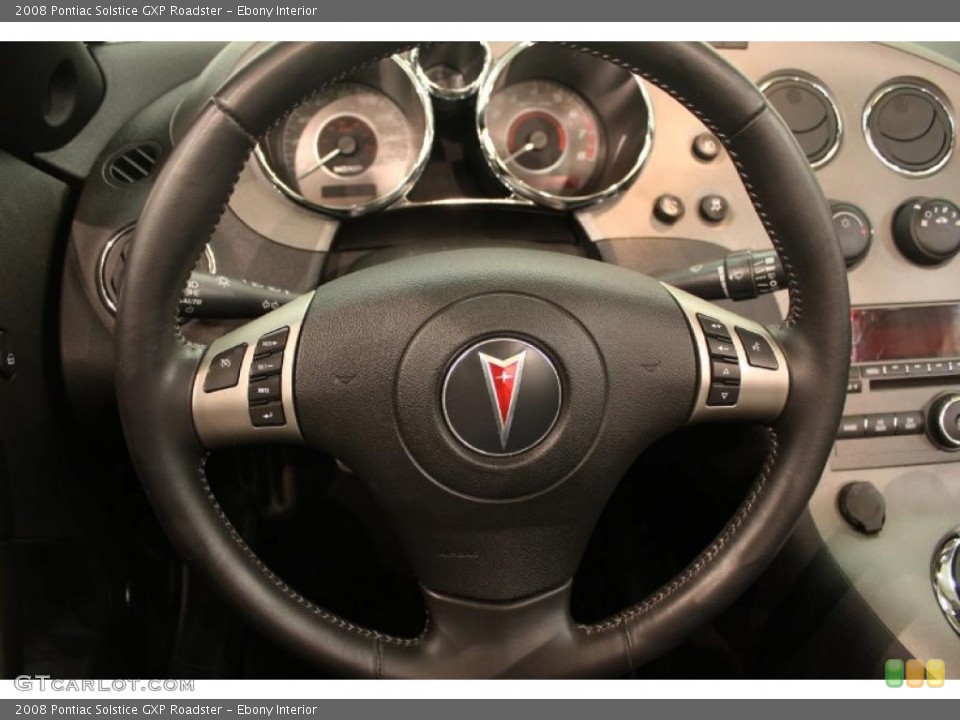 Ebony Interior Steering Wheel for the 2008 Pontiac Solstice GXP Roadster #39284935