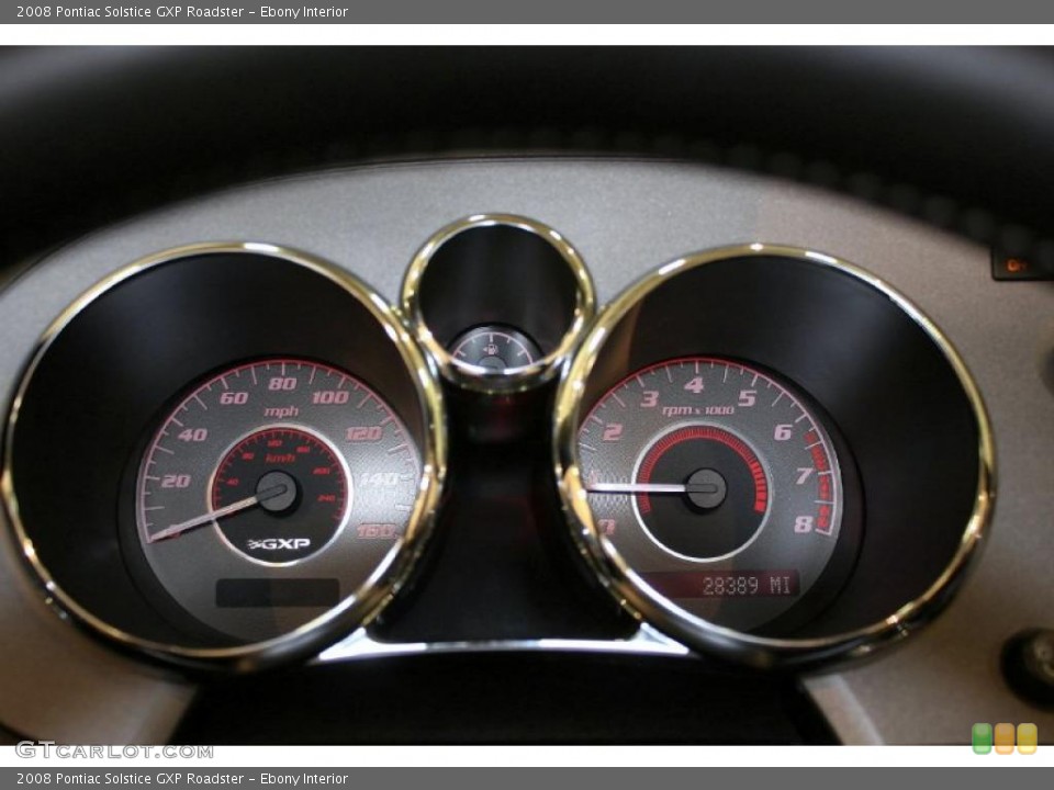 Ebony Interior Gauges for the 2008 Pontiac Solstice GXP Roadster #39284951