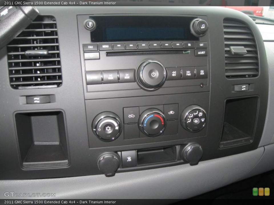 Dark Titanium Interior Controls for the 2011 GMC Sierra 1500 Extended Cab 4x4 #39285735