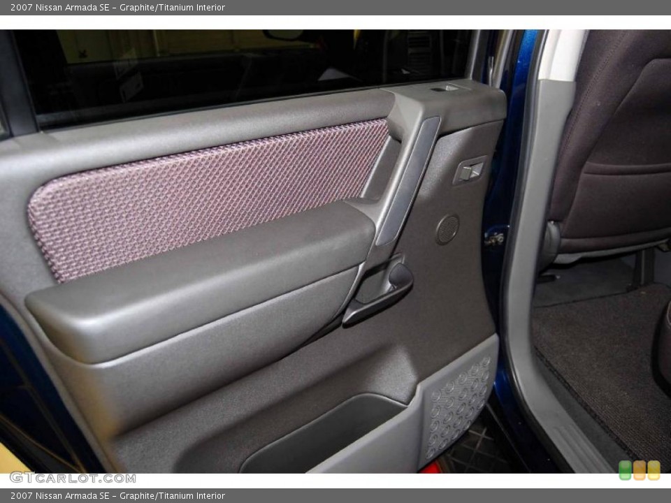 Graphite/Titanium Interior Door Panel for the 2007 Nissan Armada SE #39285783
