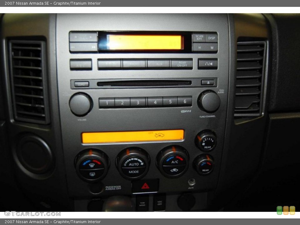 Graphite/Titanium Interior Controls for the 2007 Nissan Armada SE #39285935