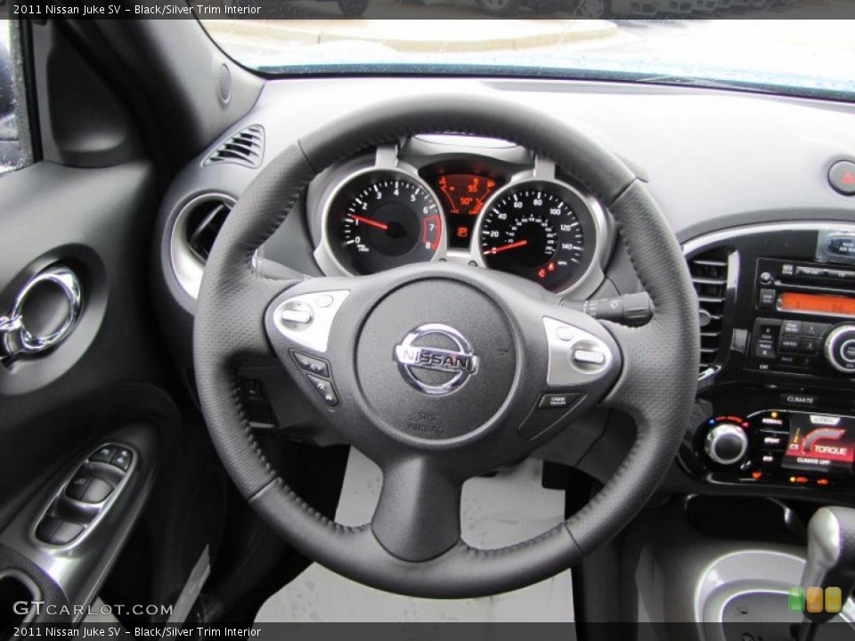 Black/Silver Trim Interior Steering Wheel for the 2011 Nissan Juke SV #39288527