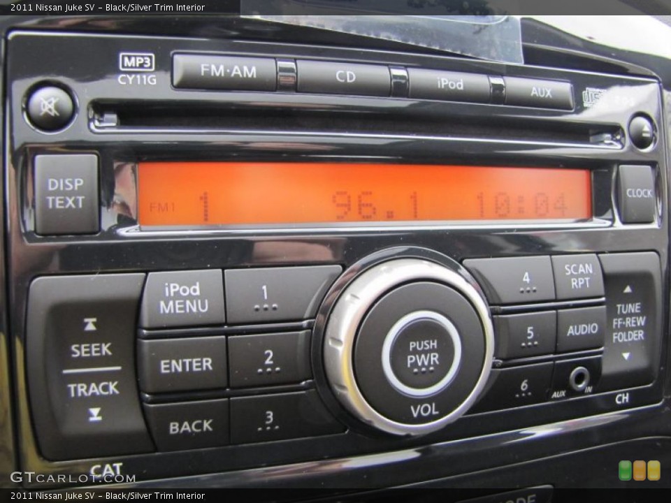 Black/Silver Trim Interior Controls for the 2011 Nissan Juke SV #39288575