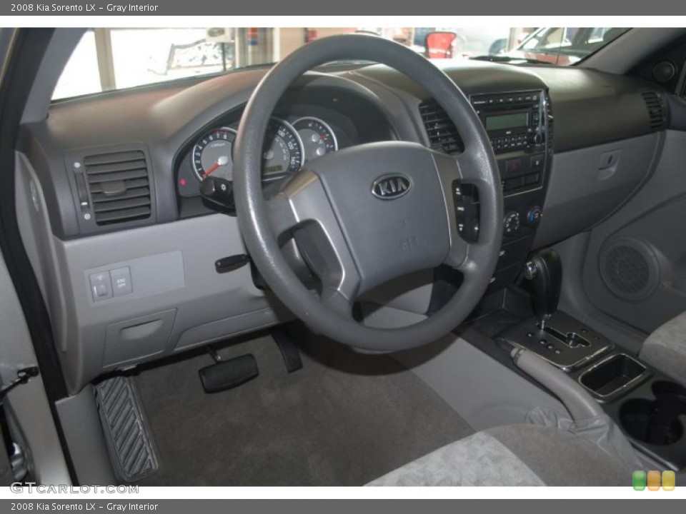 Gray Interior Steering Wheel for the 2008 Kia Sorento LX #39288611