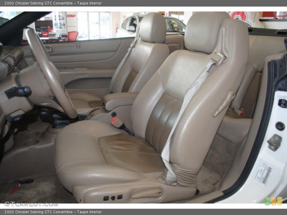 Taupe Interior Photo for the 2003 Chrysler Sebring GTC Convertible #39289371