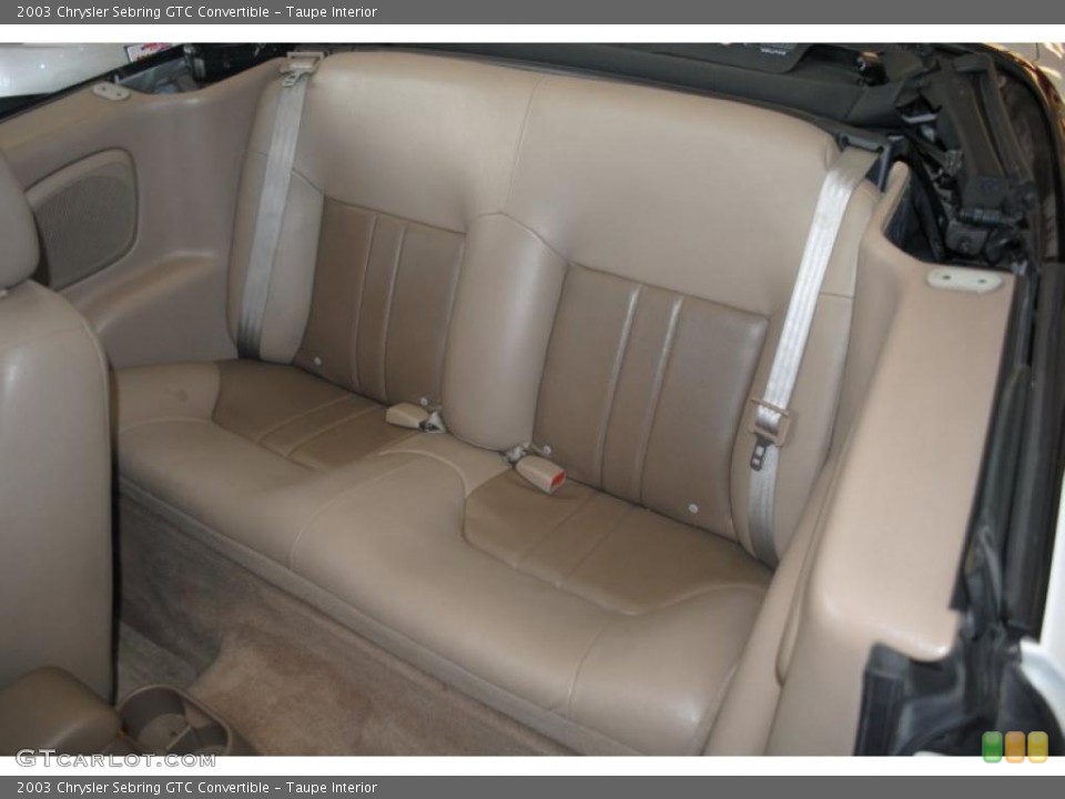 Taupe Interior Photo for the 2003 Chrysler Sebring GTC Convertible #39289384