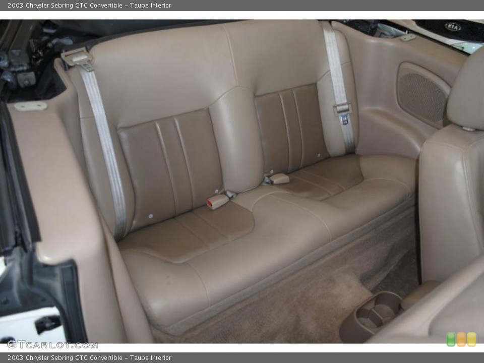 Taupe Interior Photo for the 2003 Chrysler Sebring GTC Convertible #39289399