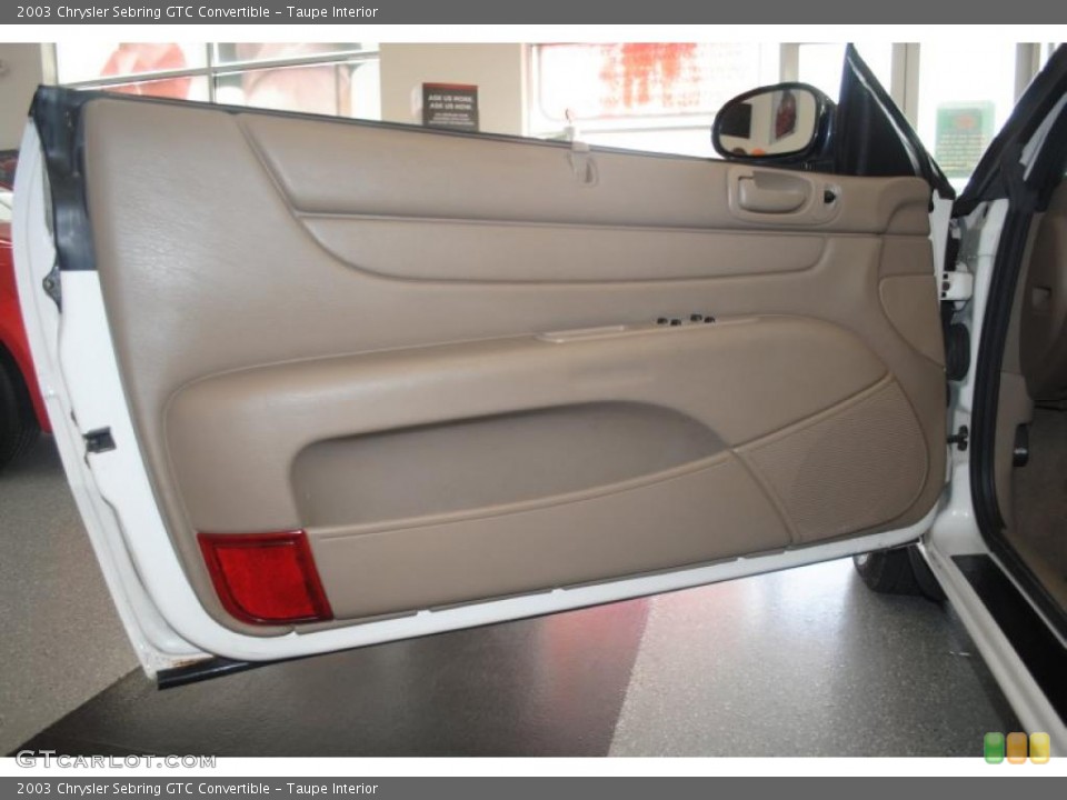 Taupe Interior Door Panel for the 2003 Chrysler Sebring GTC Convertible #39289695