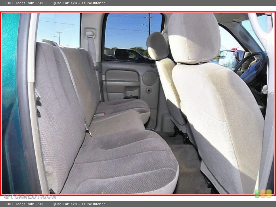 Taupe Interior Photo for the 2003 Dodge Ram 2500 SLT Quad Cab 4x4 #39289959