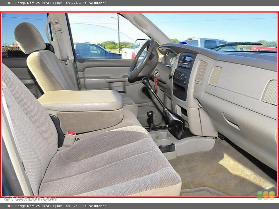Taupe Interior Photo for the 2003 Dodge Ram 2500 SLT Quad Cab 4x4 #39289975