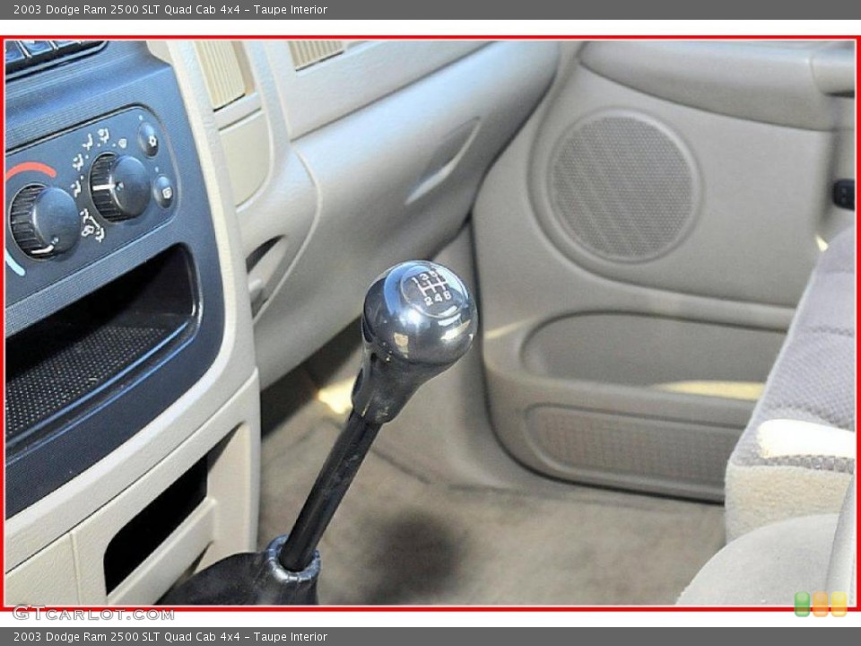 Taupe Interior Transmission for the 2003 Dodge Ram 2500 SLT Quad Cab 4x4 #39290119