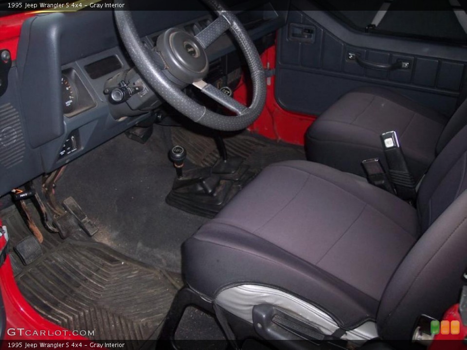 Gray Interior Prime Interior for the 1995 Jeep Wrangler S 4x4 #39290711