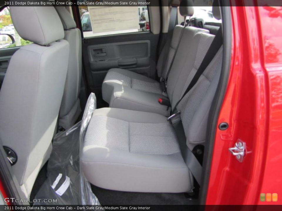 Dark Slate Gray/Medium Slate Gray Interior Photo for the 2011 Dodge Dakota Big Horn Crew Cab #39291231