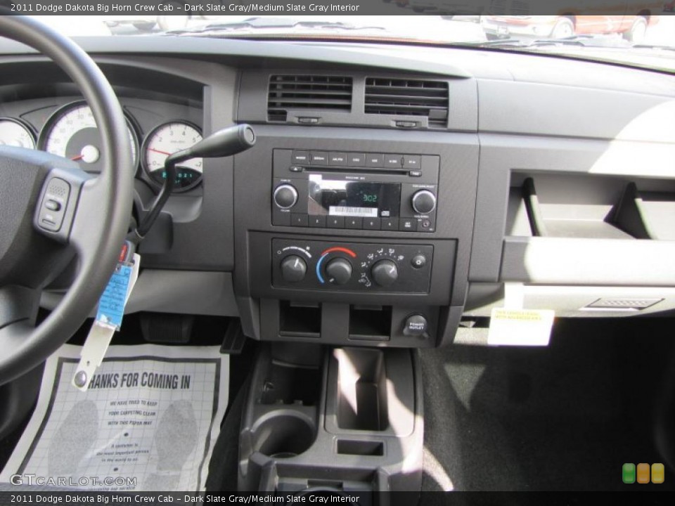 Dark Slate Gray/Medium Slate Gray Interior Dashboard for the 2011 Dodge Dakota Big Horn Crew Cab #39291286