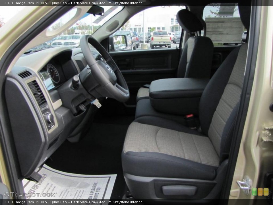 Dark Slate Gray/Medium Graystone Interior Photo for the 2011 Dodge Ram 1500 ST Quad Cab #39291863