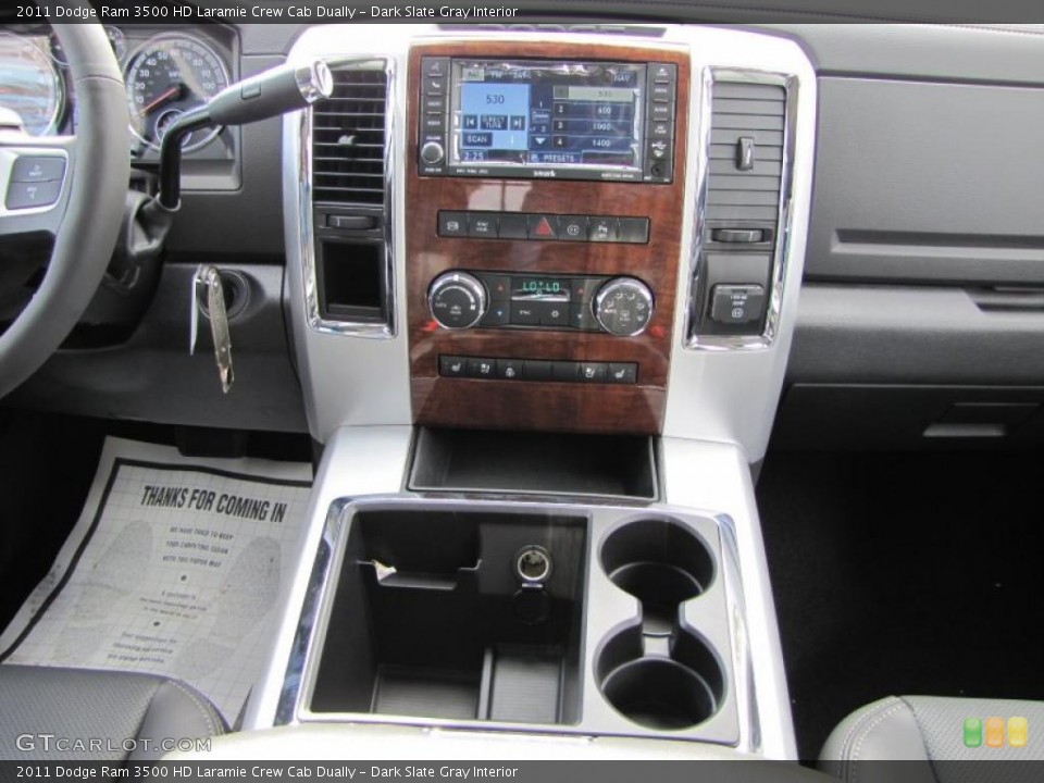 Dark Slate Gray Interior Controls for the 2011 Dodge Ram 3500 HD Laramie Crew Cab Dually #39294255