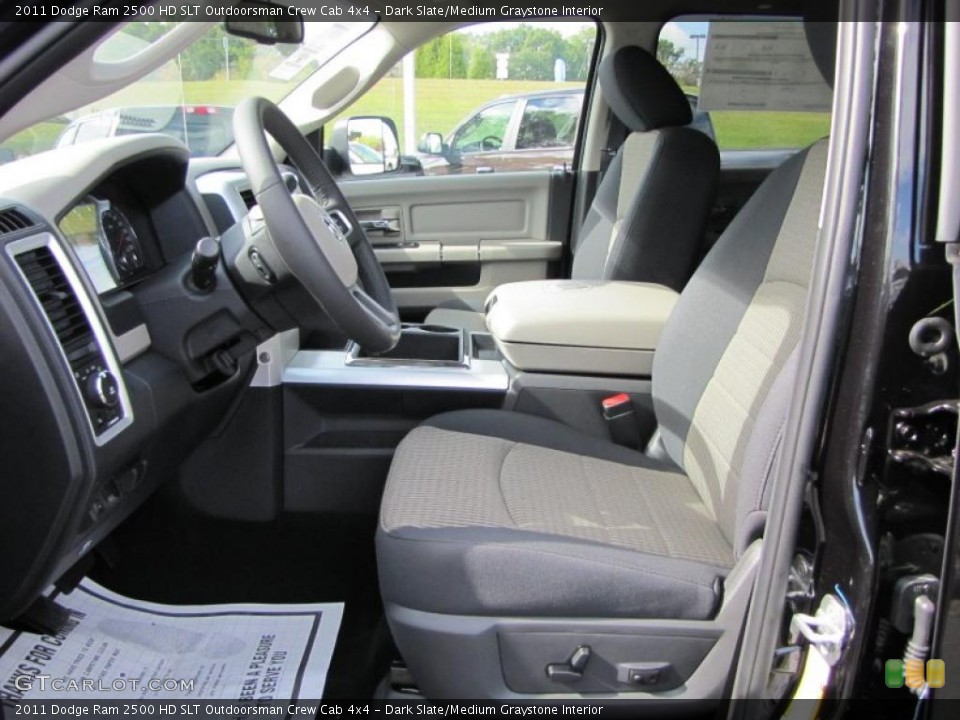 Dark Slate/Medium Graystone Interior Photo for the 2011 Dodge Ram 2500 HD SLT Outdoorsman Crew Cab 4x4 #39294431