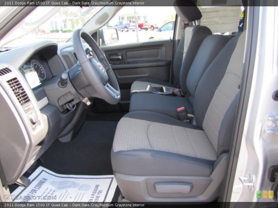 Dark Slate Gray/Medium Graystone Interior Photo for the 2011 Dodge Ram 1500 ST Quad Cab #39295375