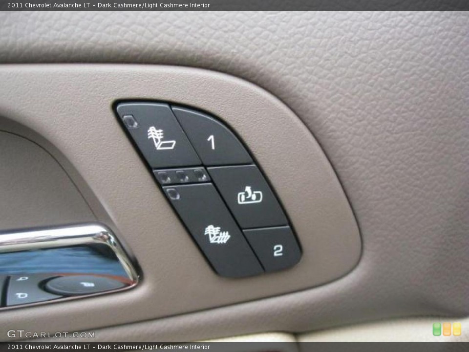 Dark Cashmere/Light Cashmere Interior Controls for the 2011 Chevrolet Avalanche LT #39295619