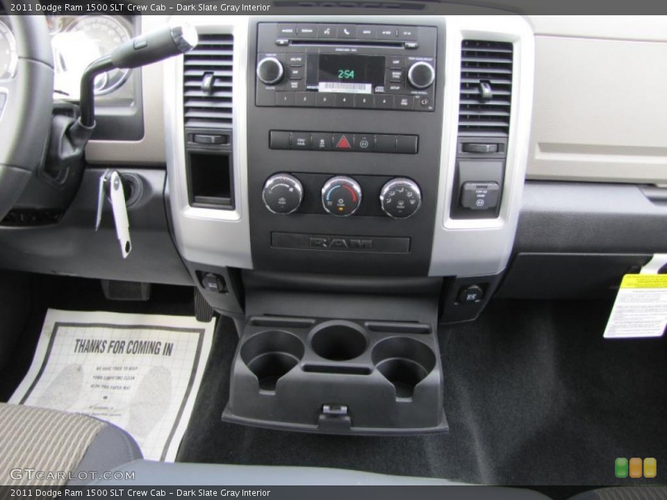 Dark Slate Gray Interior Controls for the 2011 Dodge Ram 1500 SLT Crew Cab #39295647