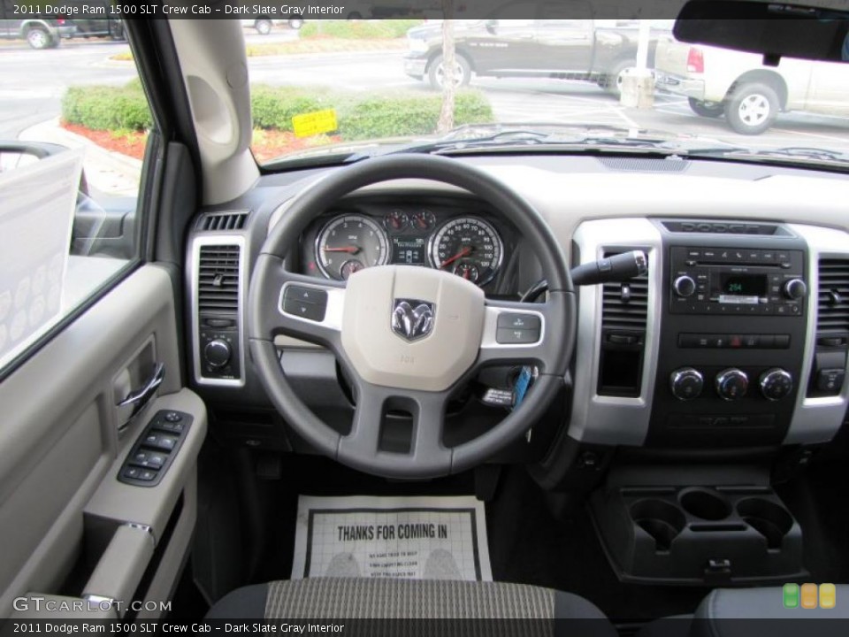 Dark Slate Gray Interior Steering Wheel for the 2011 Dodge Ram 1500 SLT Crew Cab #39295659