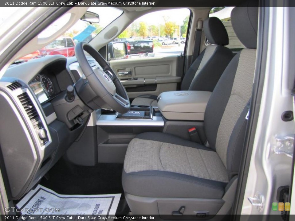 Dark Slate Gray/Medium Graystone Interior Photo for the 2011 Dodge Ram 1500 SLT Crew Cab #39296055