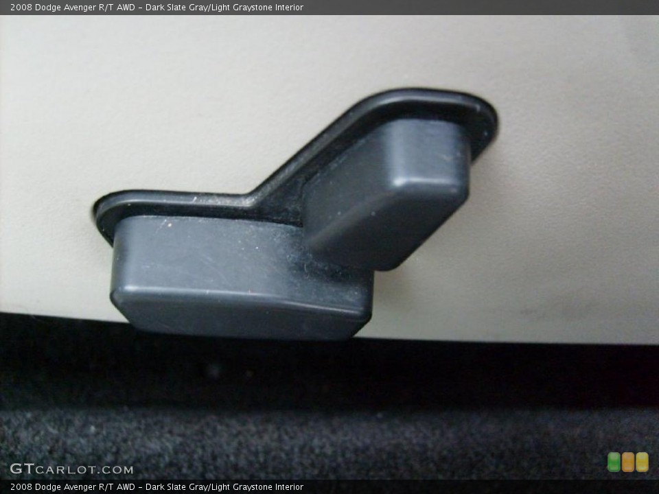 Dark Slate Gray/Light Graystone Interior Controls for the 2008 Dodge Avenger R/T AWD #39296067