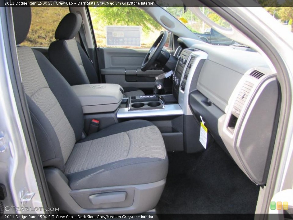 Dark Slate Gray/Medium Graystone Interior Photo for the 2011 Dodge Ram 1500 SLT Crew Cab #39296103