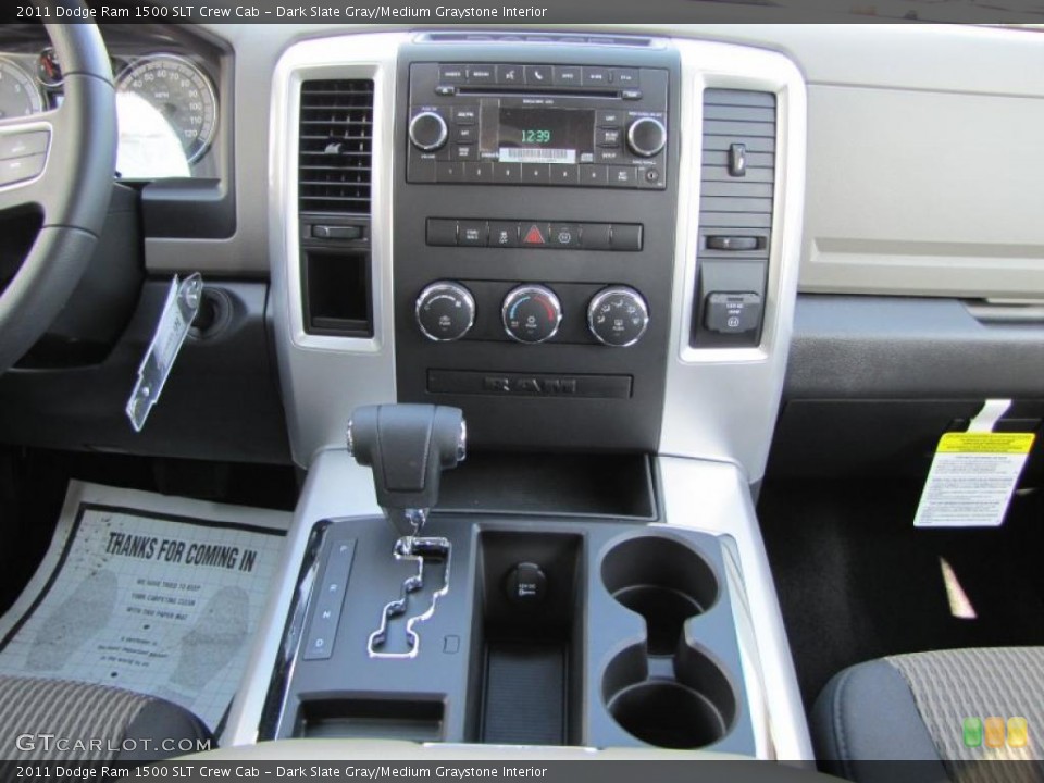Dark Slate Gray/Medium Graystone Interior Controls for the 2011 Dodge Ram 1500 SLT Crew Cab #39296115